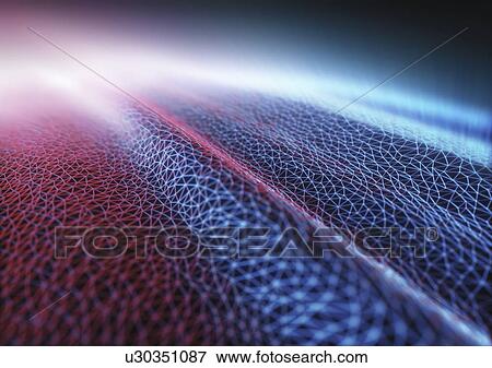 Stock Photo - Connecting lines on textured background, illustration.. Fotosearch