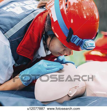 CPR training View Large Photo Image Stock Photo - CPR training. Fotosearch
