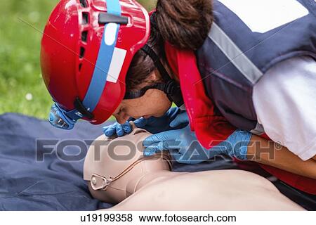 CPR training View Large Photo Image Stock Photo - CPR training. Fotosearch