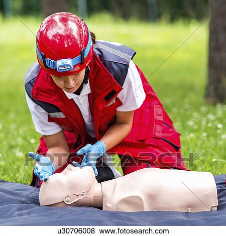 CPR training View Large Photo Image Stock Photo - CPR training. Fotosearch