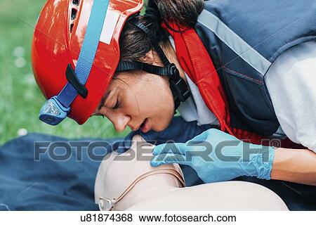 CPR training View Large Photo Image Stock Photo - CPR training. Fotosearch