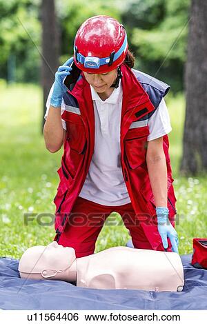 CPR training View Large Photo Image Stock Photograph - CPR training. Fotosearch