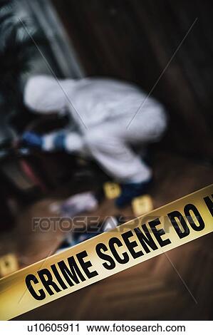 Stock Image - Crime scene investigation. Fotosearch