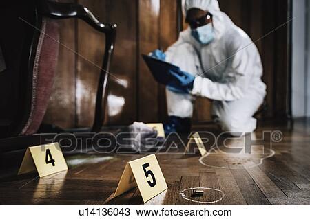 Stock Image - Crime scene investigation. Fotosearch