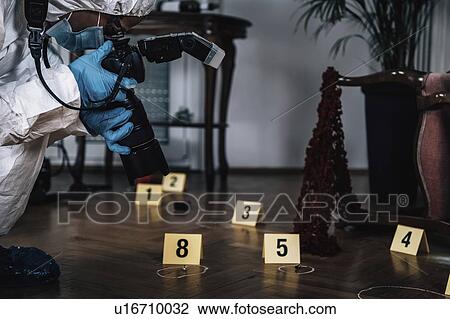 Stock Image - Crime scene investigation. Fotosearch