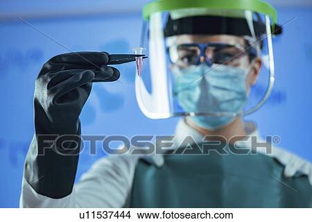 Picture - Cryopreservation of biological sample. Fotosearch