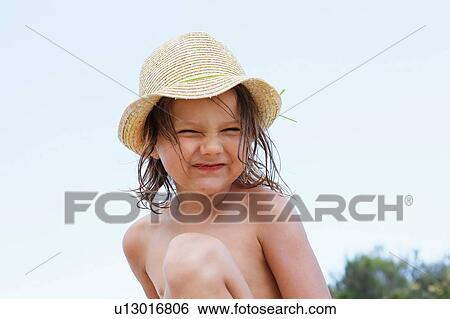 Cute girl in sun hat, portrait, Scopello, Sicily, Italy View Large Photo Image Stock Photograph - Cute girl in sun hat, portrait, Scopello, Sicily, Italy. Fotosearch