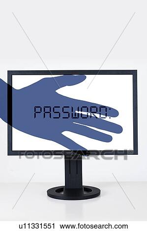 Stock Image - Cybercrime and online theft.. Fotosearch