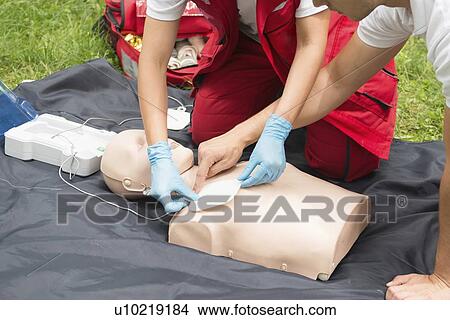 Defibrillator training View Large Photo Image Picture - Defibrillator training. Fotosearch
