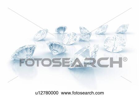 Stock Image - Diamonds, illustration. Fotosearch