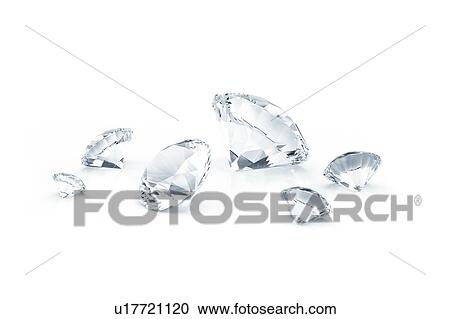 Stock Image - Diamonds, illustration. Fotosearch