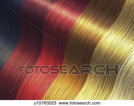 Stock Image - Different hair colours, illustration. Fotosearch