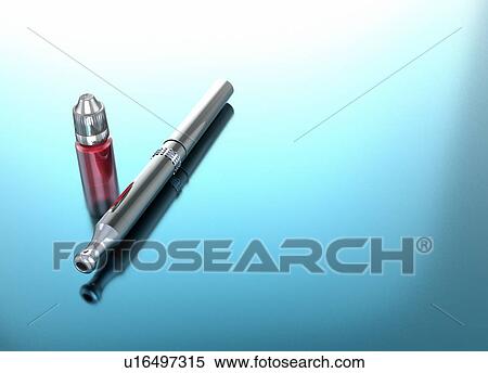 Stock Photography - E-cigarette, illustration. Fotosearch