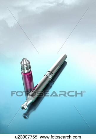Stock Photography - E-cigarette, illustration. Fotosearch