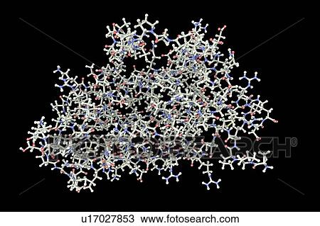 Stock Image - Erythropoietin hormone molecule, illustration. Fotosearch