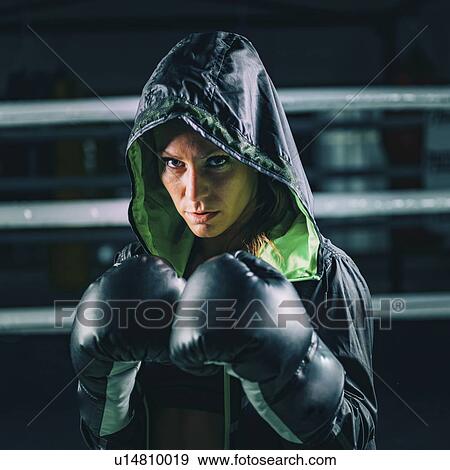 Stock Photo - Female boxer. Fotosearch