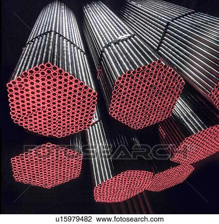 Finished steel pipes in steel works View Large Photo Image Stock Image - Finished steel pipes in steel works. Fotosearch