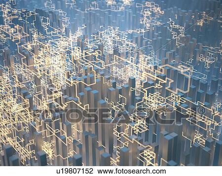Stock Image - Geometric background, illustration. Fotosearch