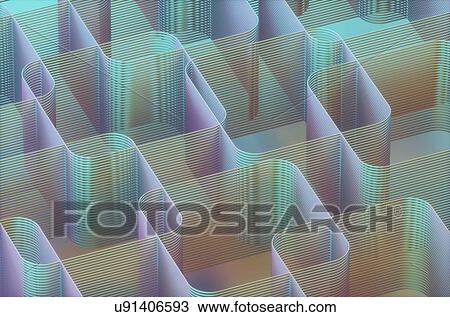 Stock Image - Geometric background, illustration. Fotosearch
