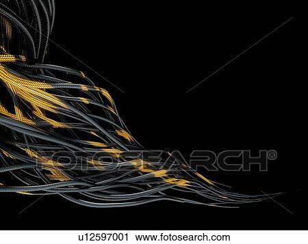 Glowing optic fibre cables isolated on black background. View Large Photo Image Stock Image - Glowing optic fibre cables isolated on black background.. Fotosearch