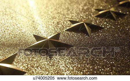 Stock Photography - Gold star, illustration. Fotosearch