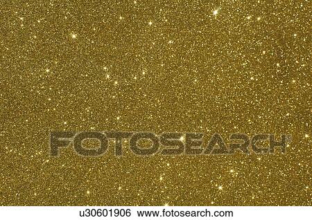 Stock Photograph - Golden glitter, illustration. Fotosearch