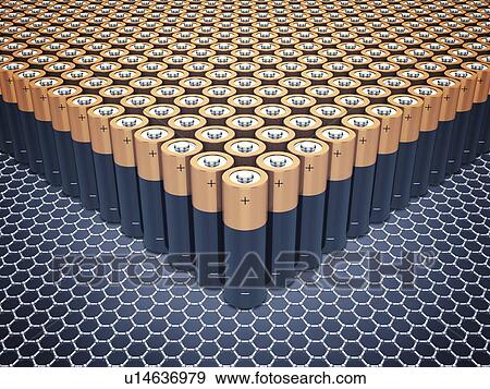 Stock Photo - Graphene batteries, conceptual illustration. Fotosearch