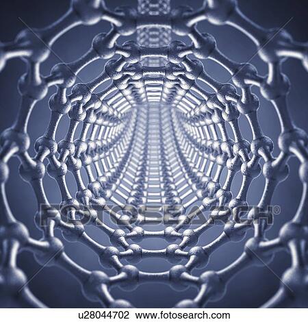 Graphene nanotube, illustration View Large Photo Image Stock Image - Graphene nanotube, illustration. Fotosearch