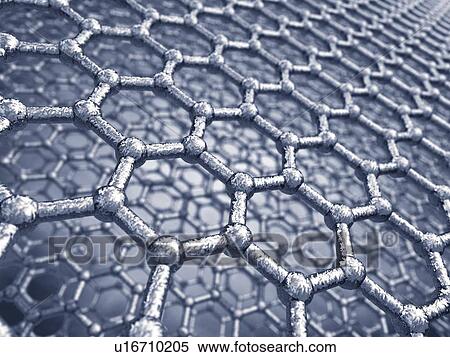 Stock Photography - Graphene sheets, illustration. Fotosearch
