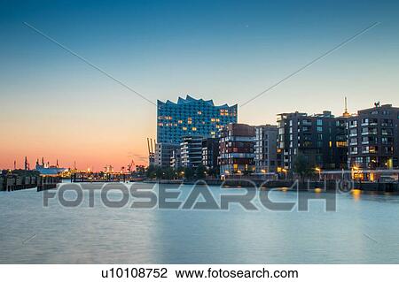 Harbour, Hafen City, Hamburg, Germany View Large Photo Image Stock Image - Harbour, Hafen City, Hamburg, Germany. Fotosearch