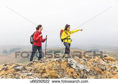 Hikers using walking poles, Chrome Hill, Peak District, Derbyshire View Large Photo Image Stock Image - Hikers using walking poles, Chrome Hill, Peak District, Derbyshire. Fotosearch
