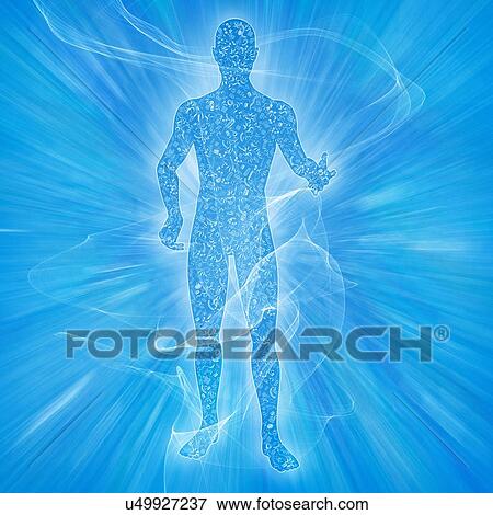 Stock Photo - Human body biomes, illustration. Fotosearch