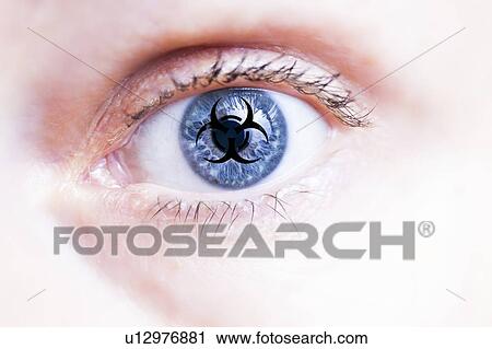 Human eye and biohazard sign, conceptual image. View Large Photo Image Stock Image - Human eye and biohazard sign, conceptual image.. Fotosearch