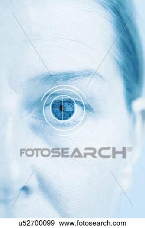 Human eye with target sign, conceptual image. View Large Photo Image Stock Photo - Human eye with target sign, conceptual image.. Fotosearch