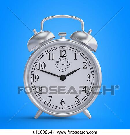 Stock Photo - Illustration of a alarm clock. Fotosearch
