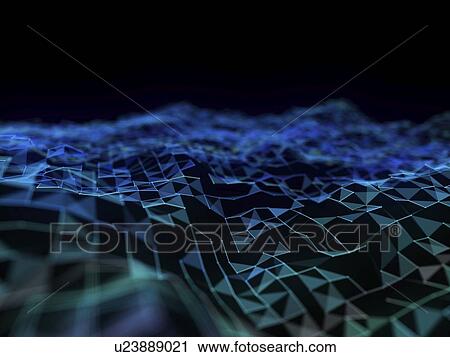 Stock Image - Illustration of a plexus plane. Fotosearch