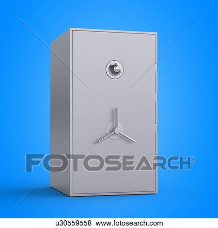 Stock Photo - Illustration of a safe. Fotosearch