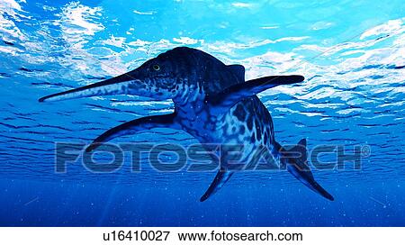 Illustration of a Shonisaurus View Large Photo Image Stock Photo - Illustration of a Shonisaurus. Fotosearch