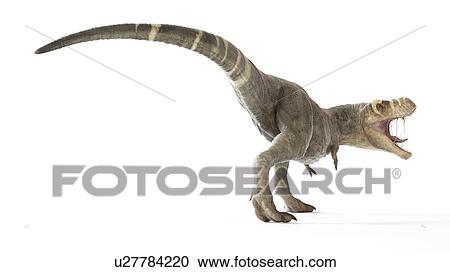 Stock Image - Illustration of a T-rex. Fotosearch