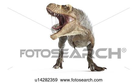 Stock Photo - Illustration of a T-rex. Fotosearch