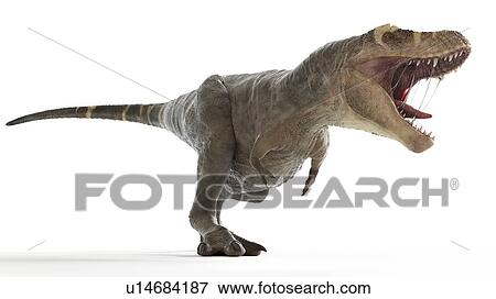 Stock Photo - Illustration of a T-rex. Fotosearch