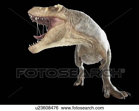 Stock Photograph - Illustration of a T-rex. Fotosearch
