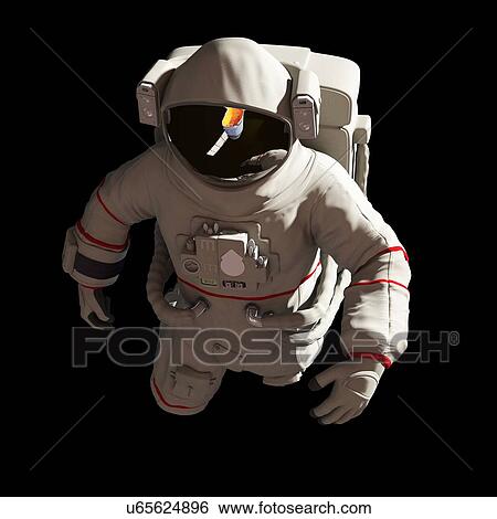 Illustration of an astronaut in space View Large Photo Image Stock Photograph - Illustration of an astronaut in space. Fotosearch