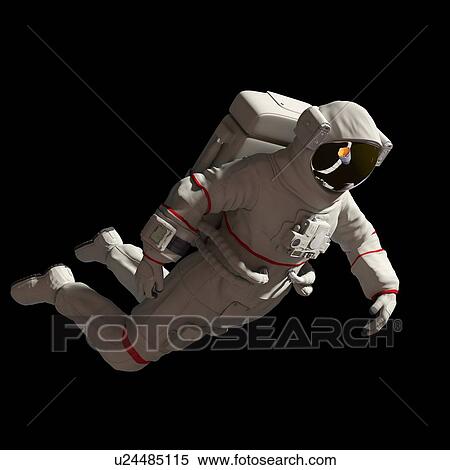 Stock Photography - Illustration of an astronaut in space. Fotosearch