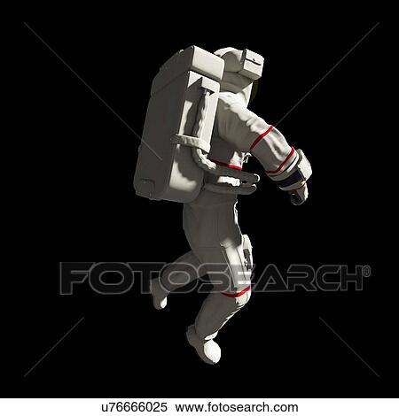 Stock Photography - Illustration of an astronaut in space. Fotosearch