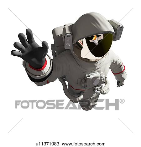 Stock Image - Illustration of an astronaut. Fotosearch
