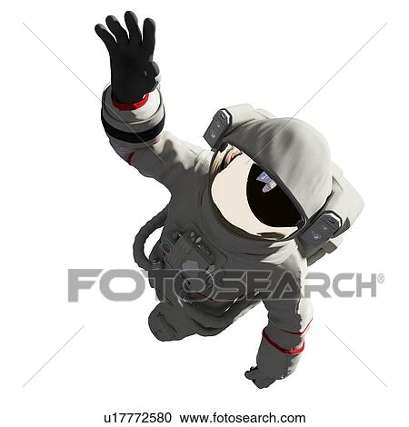 Stock Image - Illustration of an astronaut. Fotosearch