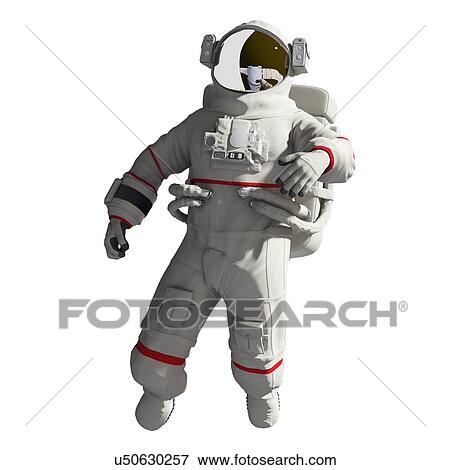 Stock Photo - Illustration of an astronaut. Fotosearch