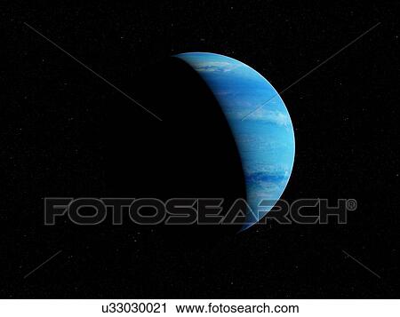 Stock Image - Illustration of Neptune. Fotosearch