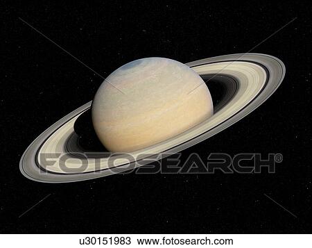 Stock Image - Illustration of Saturn. Fotosearch